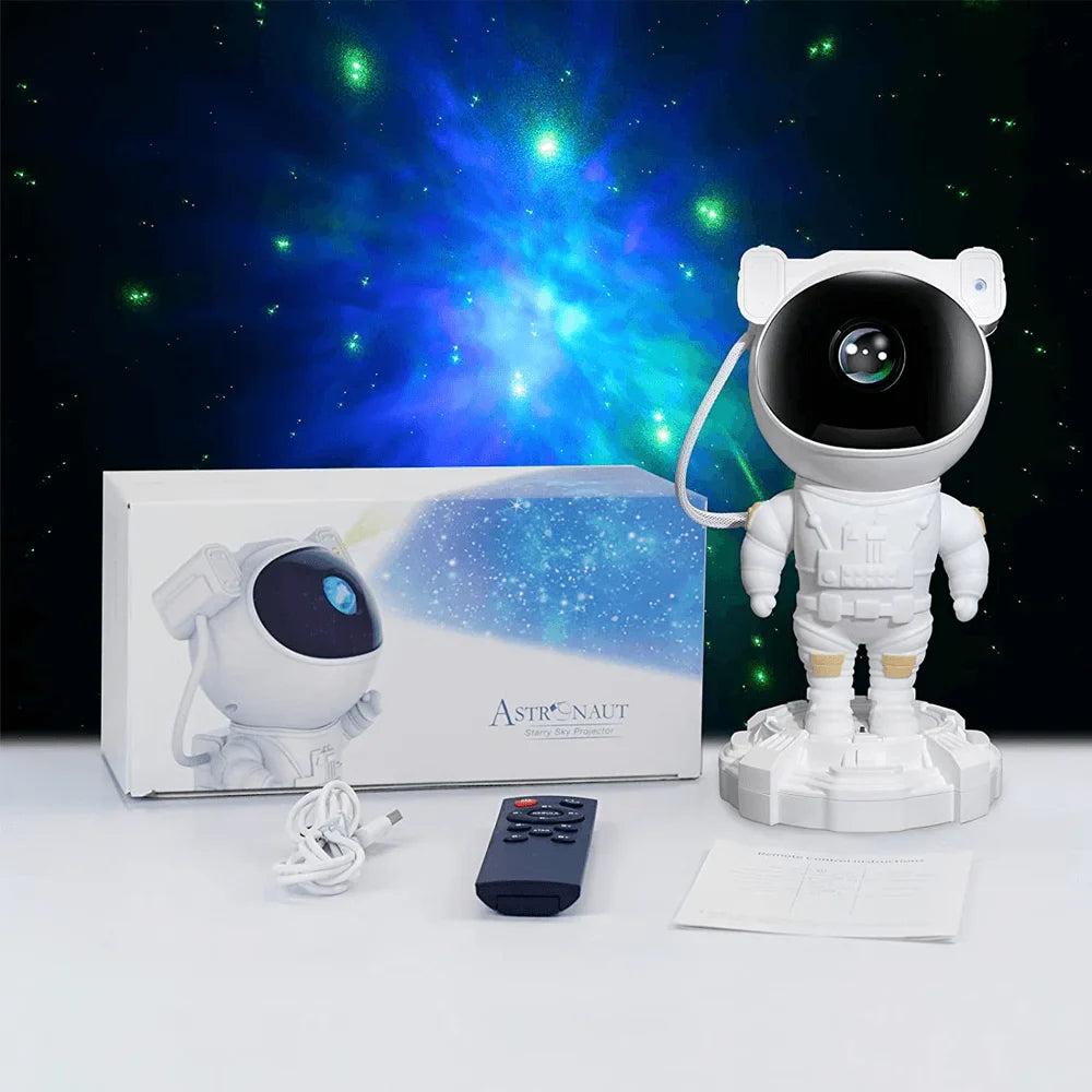 Astronaut night light projector with music