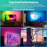Avatto the tv led backlight hdmi 2.0 sync box with 5m rgbic led strip light