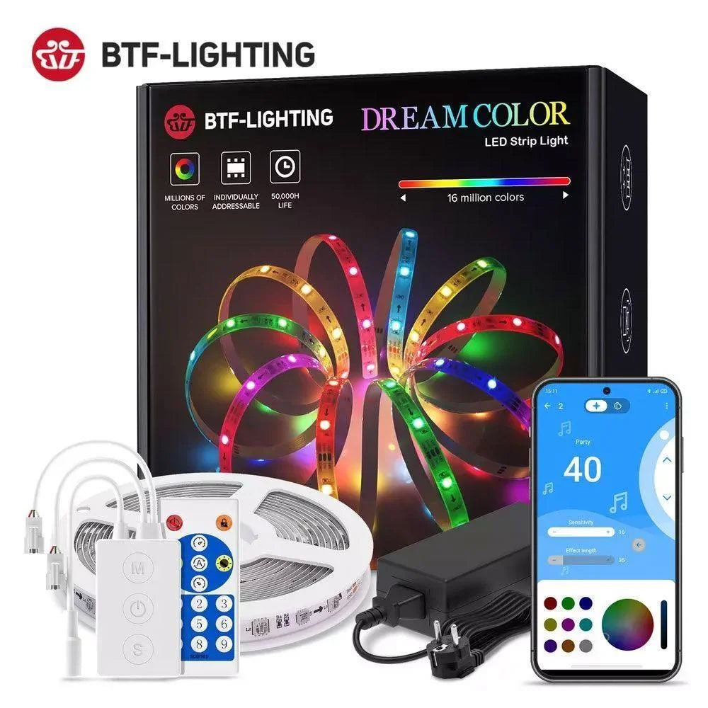 Btf-lighting dreamcolor led strip light bluetooth