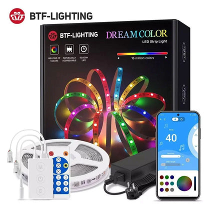 Btf-lighting dreamcolor led strip light bluetooth