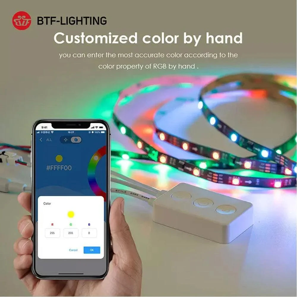 Btf-lighting dreamcolor led strip light bluetooth