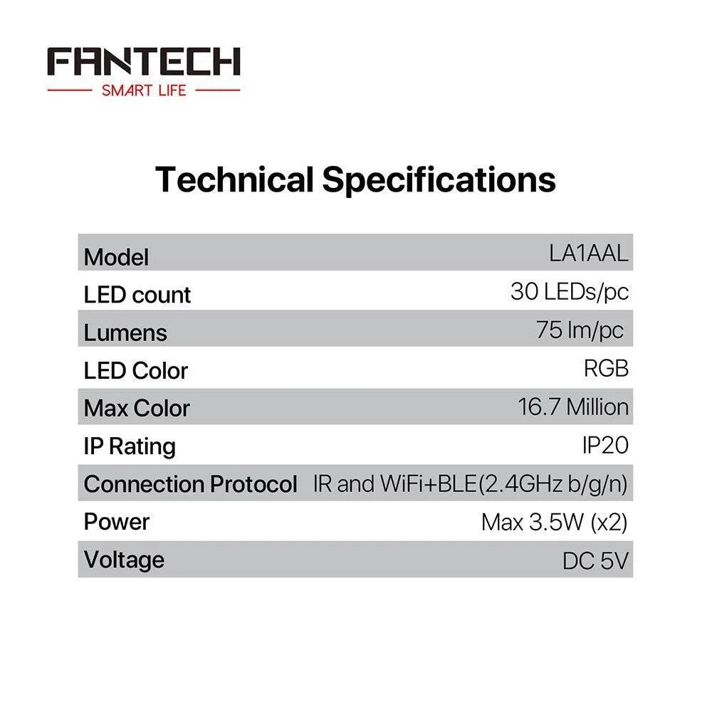 Fantech la1aal ambient light with smart led control