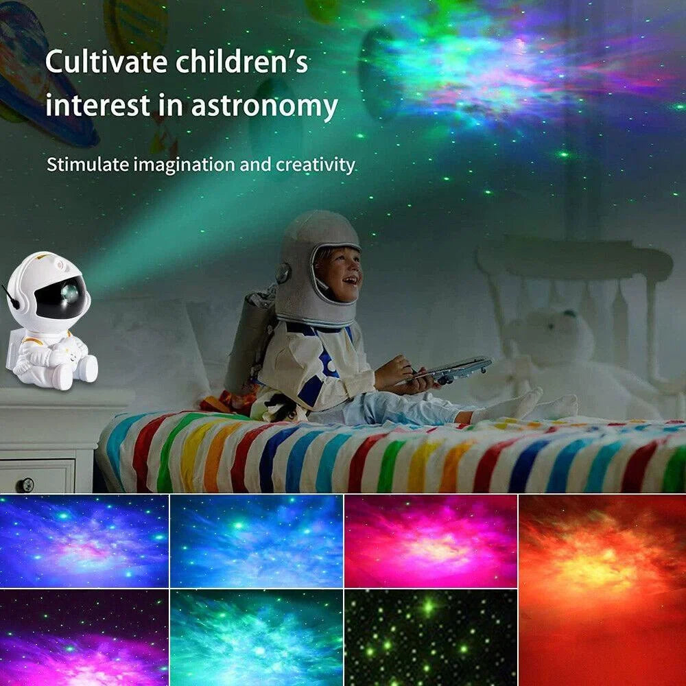 Galaxy star projector starry sky night light astronaut lamp
