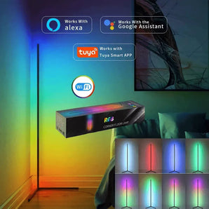 Led floor lamp rgb modern corner decoration