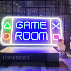 Led game room neon signs for bedroom wall gaming decor