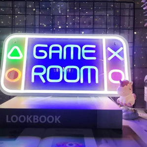 Led game room neon signs gaming decor