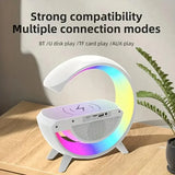 Led speaker rgb multifunction wireless charger smart