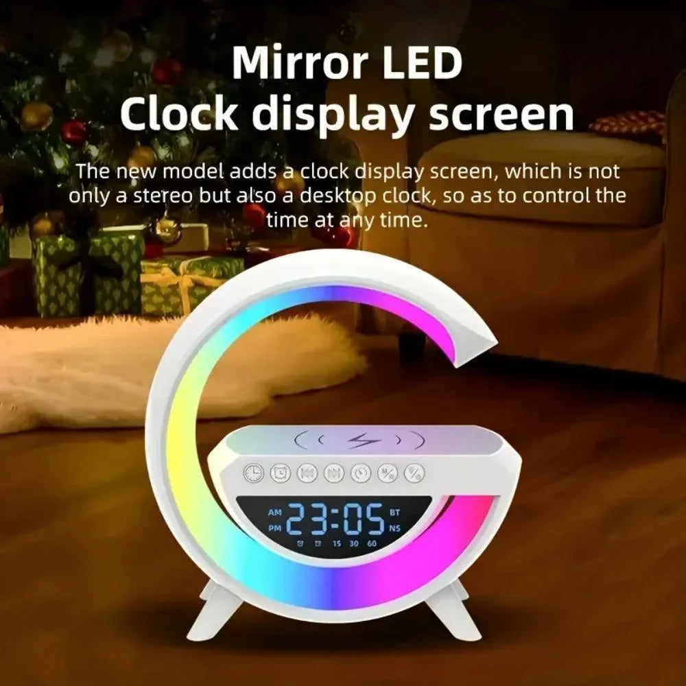 Led speaker rgb multifunction wireless charger smart