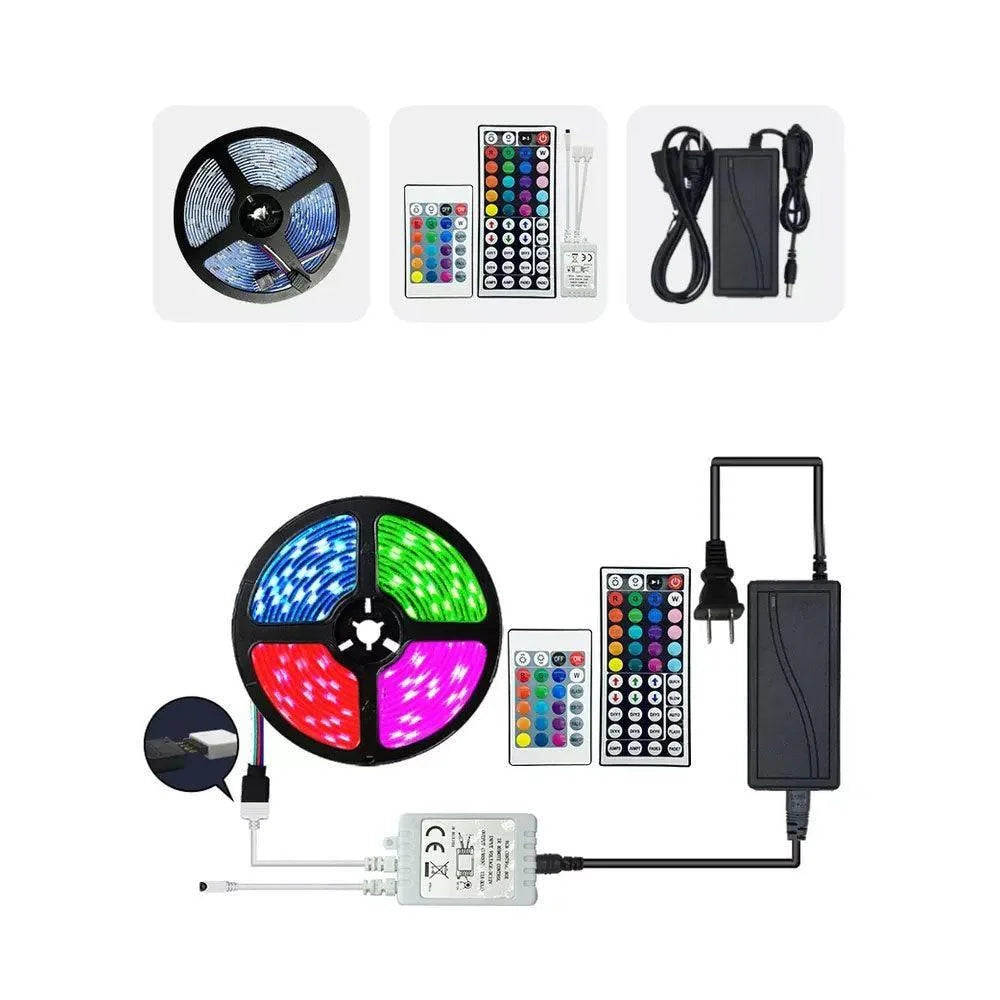 Led strip 5050 rgb light bar set smart application