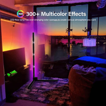 Modern led floor lamp rgb corner decoration