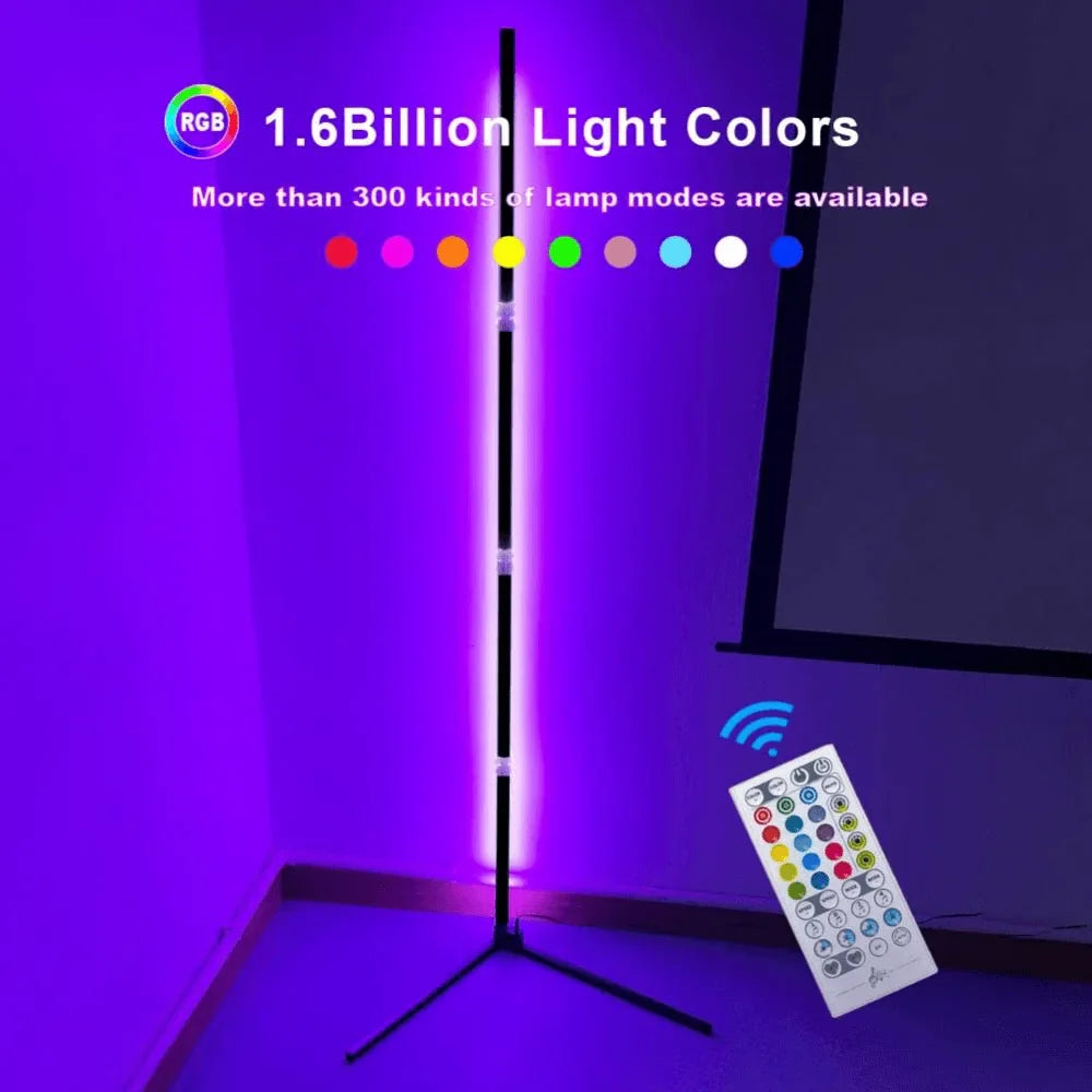 Modern led floor lamp rgb corner decoration