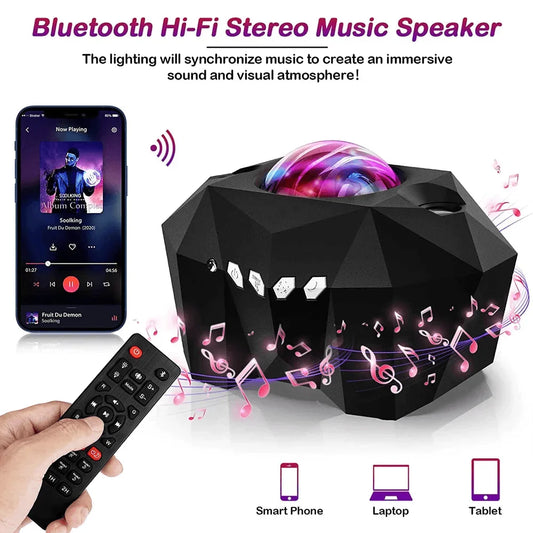Night light galaxy projector
