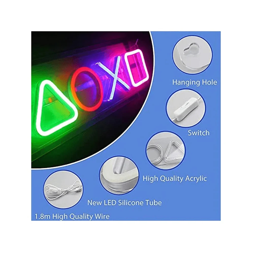 Playstation icon neon sign led