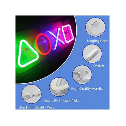 Playstation icon neon sign led
