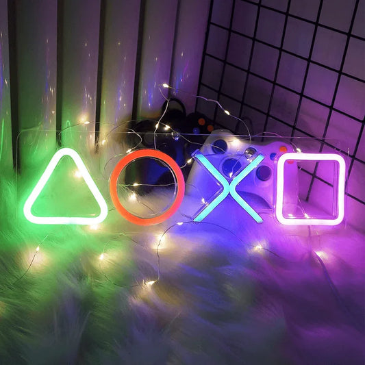 Playstation icon neon sign led