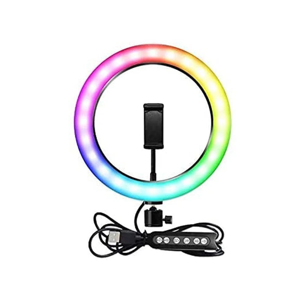 Portable mj26 12’’ rgb desktop soft led ring light