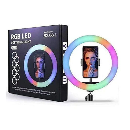 Portable mj26 12’’ rgb desktop soft led ring light