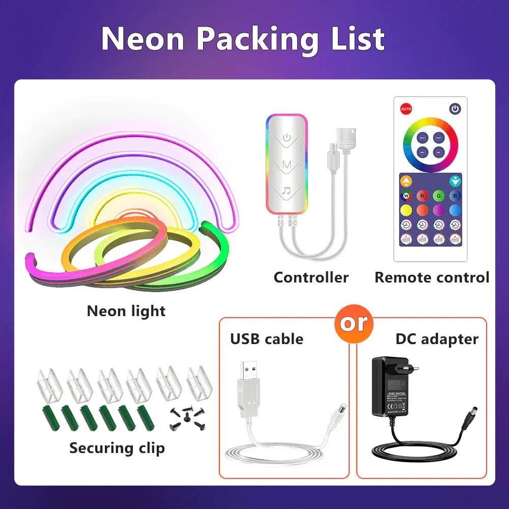 Rgb led smart neon strip ws2811