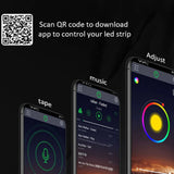 Rgb led strip light rgb5050 led with app control