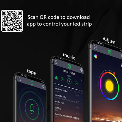 Rgb led strip light rgb5050 led with app control