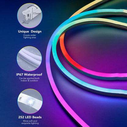 Rgb smart ic 5v usb neon led strip lights