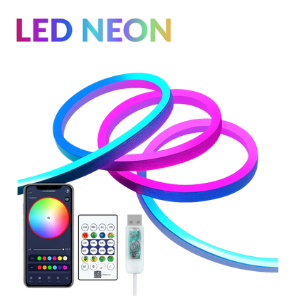 Rgb smart ic 5v usb neon led strip lights