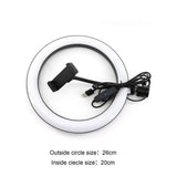 Ring light 26cm with tripod for multiple uses