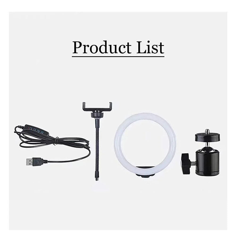 Ring light 26cm with tripod for multiple uses