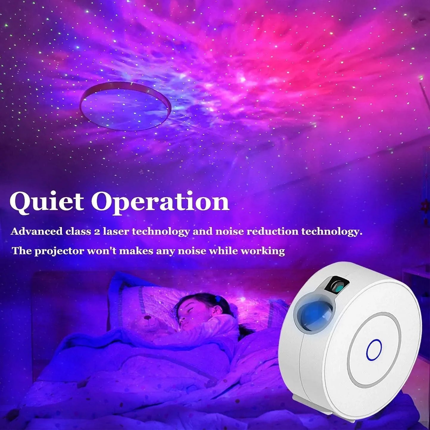 Smart galaxy projector compatible with alexa & google home projectors