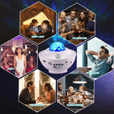 Starry projector light and music player