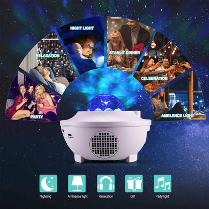 Starry projector light and music player