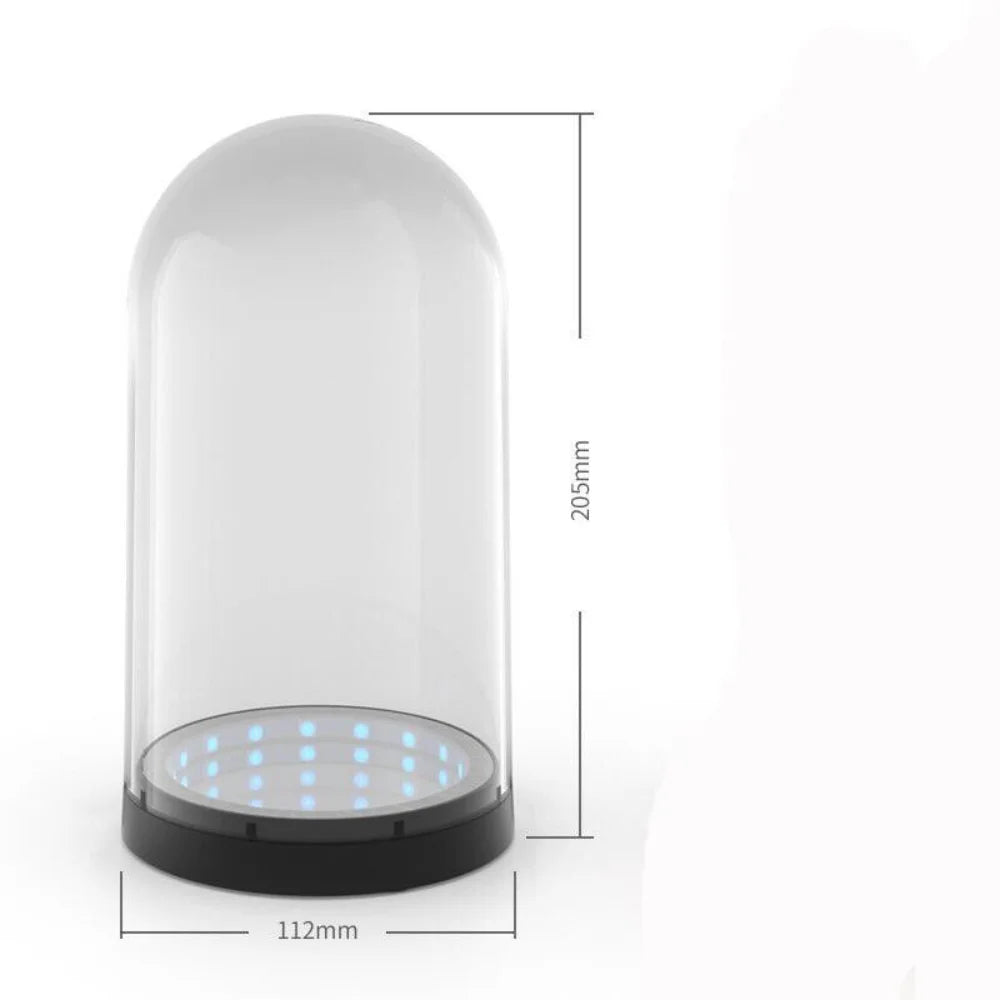 Storage display boxes transparent boxes dustproof storage boxes with led lights