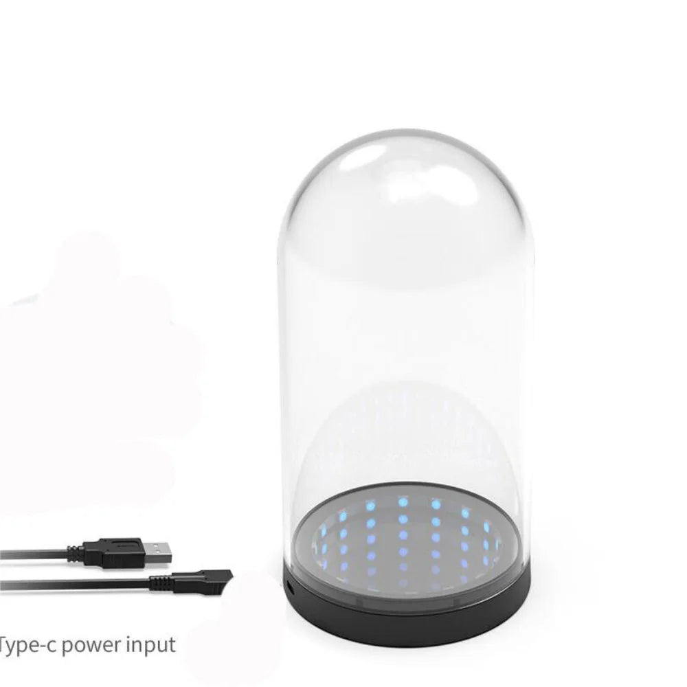 Storage display boxes transparent boxes dustproof storage boxes with led lights