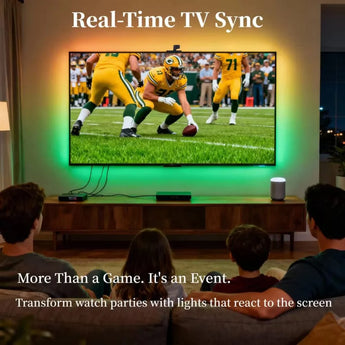 Wacuaao ai sync led tv backlight with camera music sync,usb powered remote