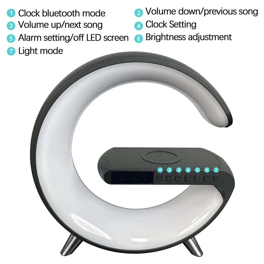 Wake up light sunrise alarm clock wake up light with wireless speaker bt-3401