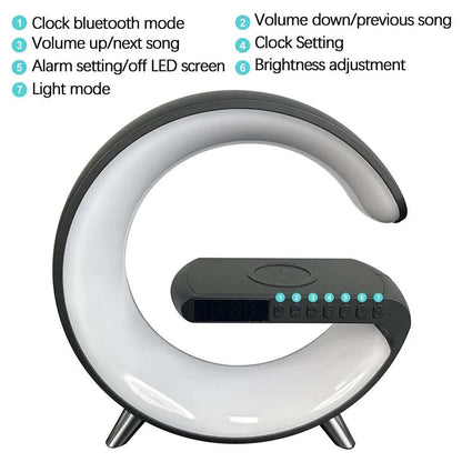 Wake up light sunrise alarm clock wake up light with wireless speaker bt-3401