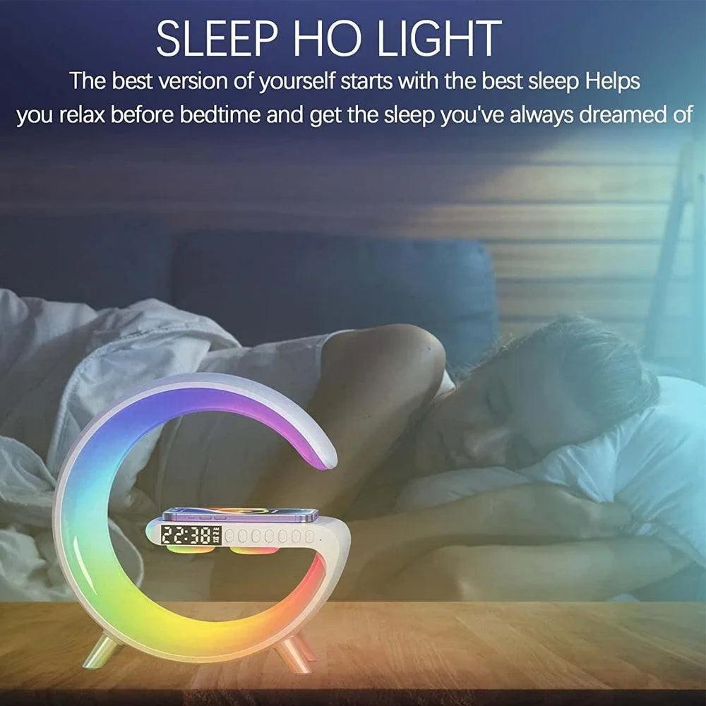 Wake up light sunrise alarm clock wake up light with wireless speaker bt-3401