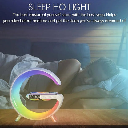 Wake up light sunrise alarm clock wake up light with wireless speaker bt-3401