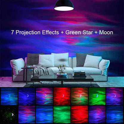 Aurora projector galaxy star bluetooth speaker - lights