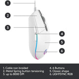 Logitech G102 Light Sync Gaming Mouse with Customizable RGB Lighting 6