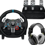 Logitech G29 Driving Force Racing Wheel and Pedals Force Feedback Real Leather
