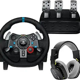 Logitech G29 Driving Force Racing Wheel and Pedals Force Feedback Real Leather