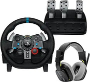 Logitech G29 Driving Force Racing Wheel and Pedals Force Feedback Real Leather
