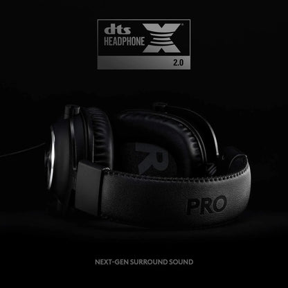 Logitech pro x gaming headset with blue vo!ce mic