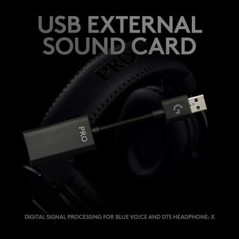 Logitech pro x gaming headset with blue vo!ce mic headsets