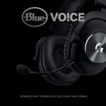 Logitech PRO X Gaming Headset with Blue VO!CE Mic Audio