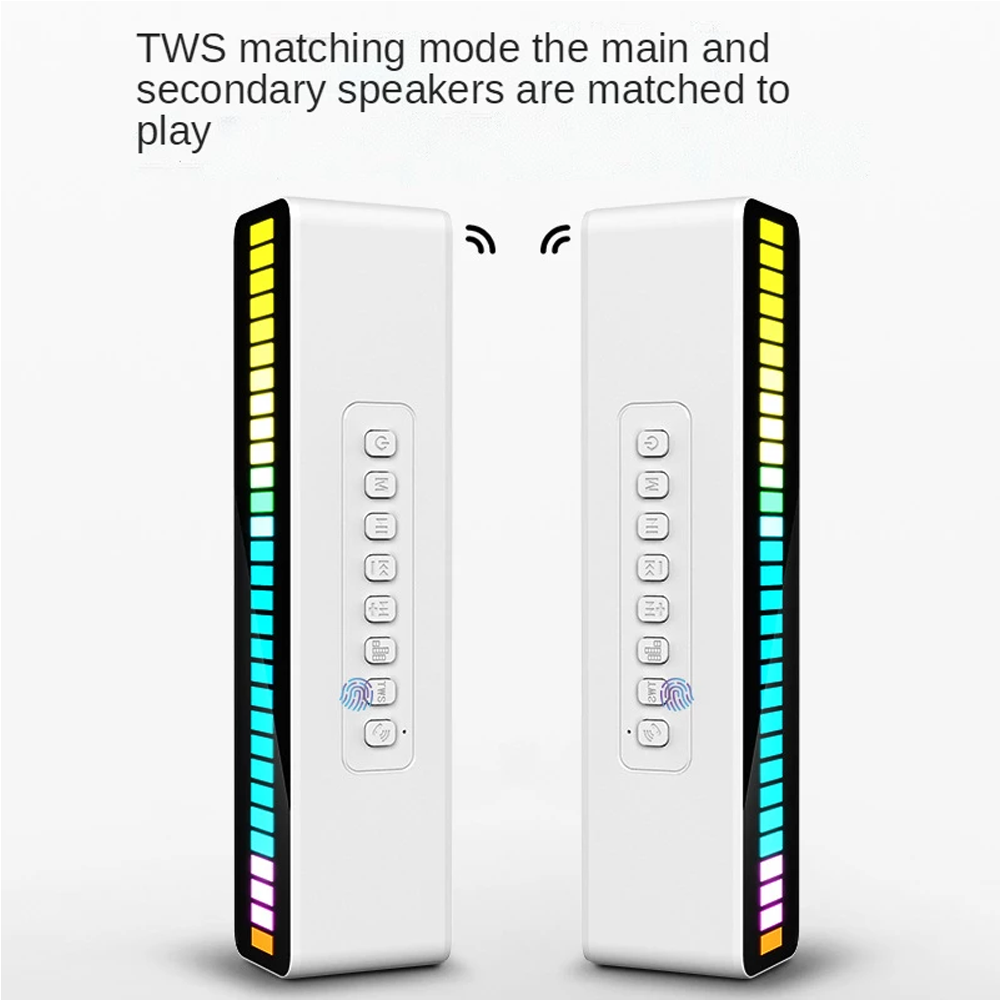 M8 Wireless TWS Bluetooth speaker Atmosphere Rhythm Light RGB LED Audio