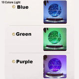Magnetic Levitation Led Floating Ball Lamp RGB Colors Lightning