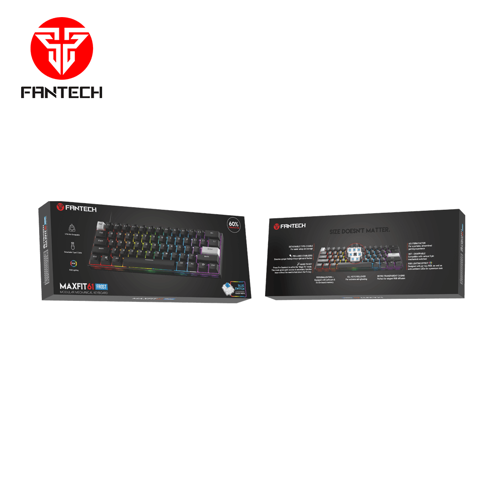 Maxfit61 frost modular mechanical keyboard