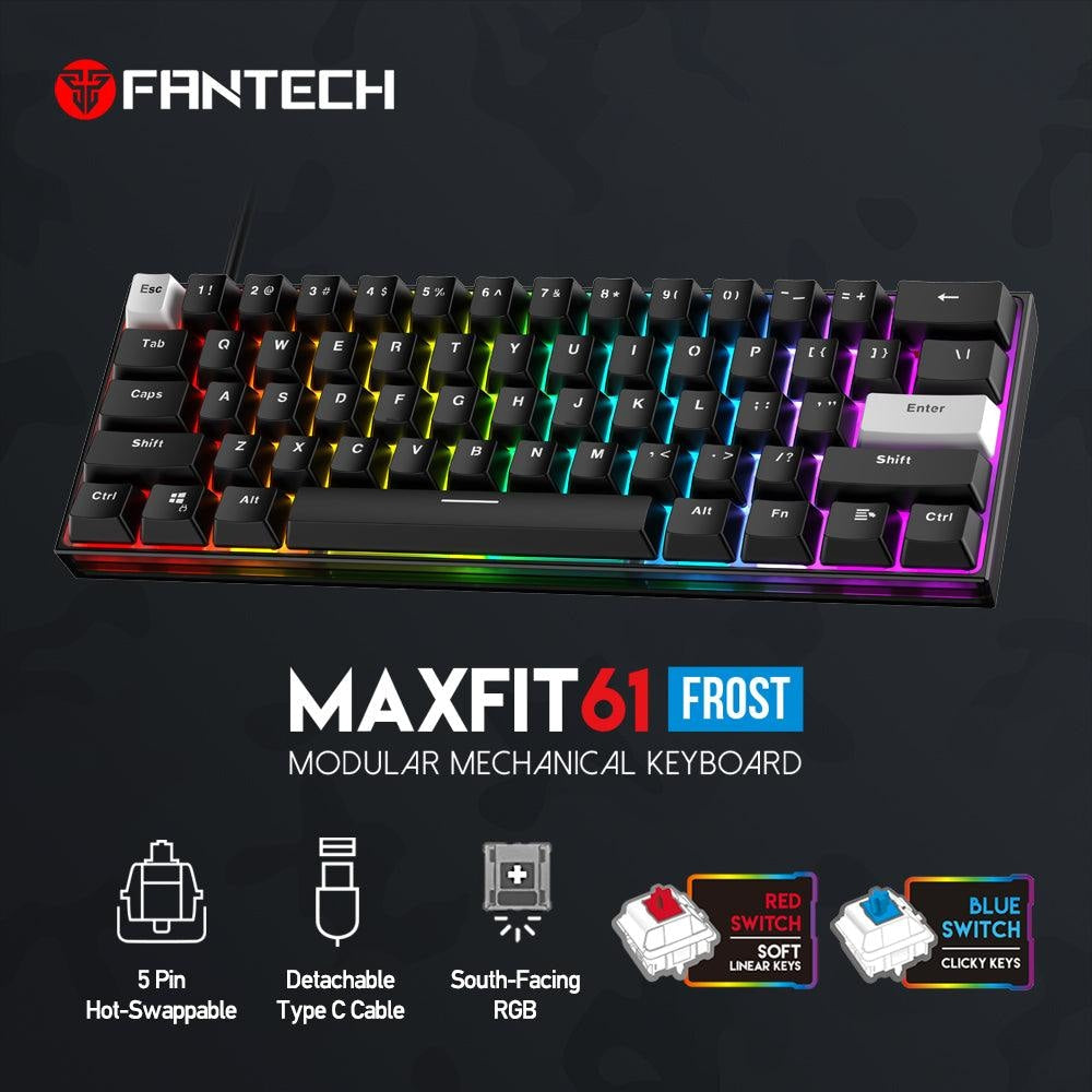 Maxfit61 frost modular mechanical keyboard